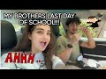 My brothers last day of school hes donevlog