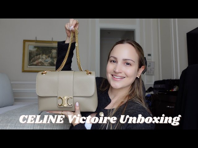 ハンドバッグ TEEN CELINE VICTOIRE BAG IN SUPPLE GRAINED CALFSKIN CELINE Victoire Bag Unboxing: my experience shopping in