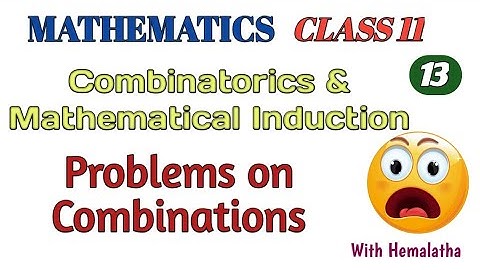 Combinatorics and Mathematical Induction L13 [Tamil] | how to solve Problems on Combinations in math