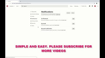 HOW TO ENABLE OR DISABLE PINTEREST NOTIFICATIONS (DESKTOP)