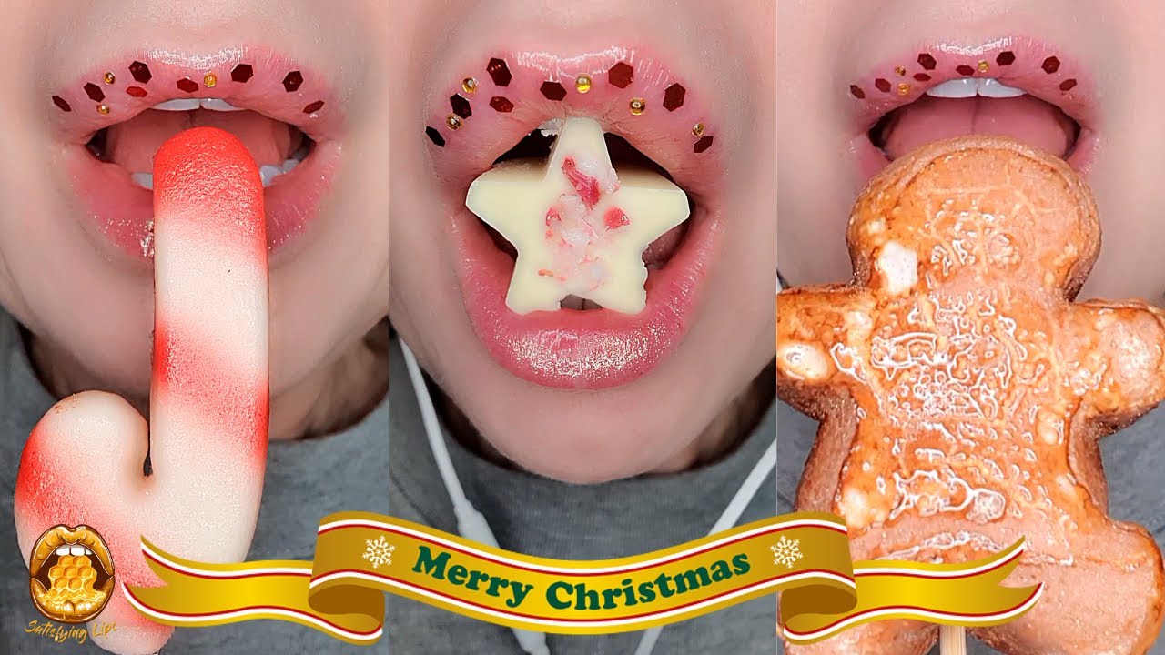 ASMR Satisfying Eating Sounds Christmas Compilation Mukbang 먹방
