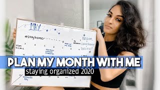 PLAN MY MONTH WITH ME: Organization 2020