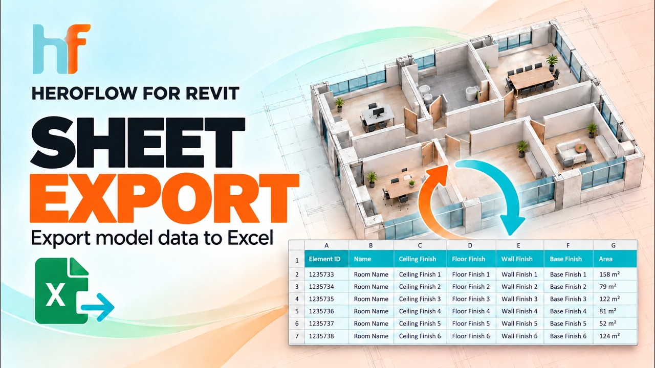 From Revit to Excel in a FEW CLICKS! | Sheet Export | Download HeroFlow ...