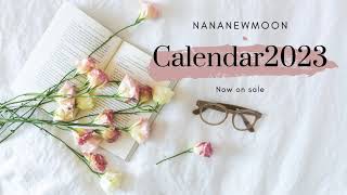 【カレンダー2023】月齢付き吉日がひと目でわかる壁掛け〜nananewmoon オリジナル