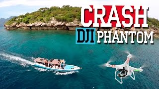 CRASH DJI PHANTOM КРУШЕНИЕ НА ОСТРОВ МЕНДЖАНГАН