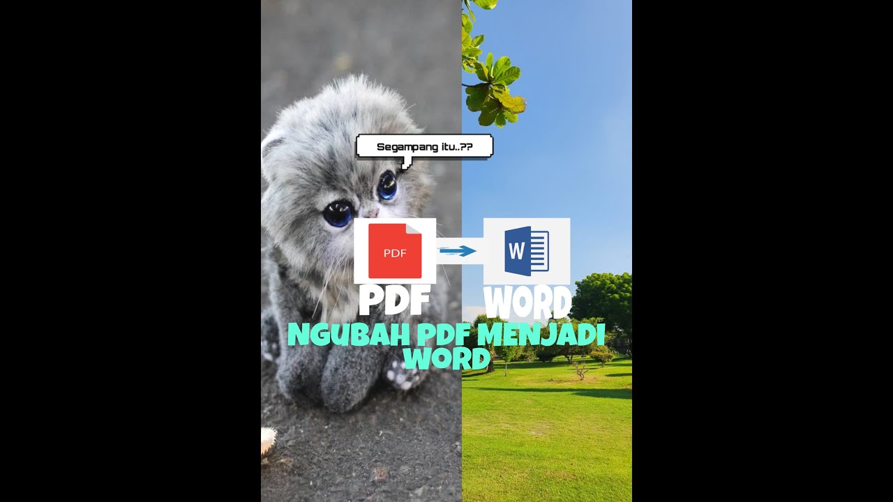 Cara Mengubah PDF Menjadi Word Tame Pet YouTube Cara mengubah pdf menjadi word tame pet youtube