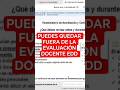 PUEDES QUEDAR FUERA DE LA EDD 5TA ETAPA. RENDIMIENTO PROFESIONAL.
