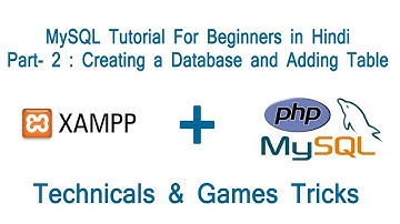 MySQL Tutorial Part 2: Create database and table in MYSQL || Database or table ko kaise create kre