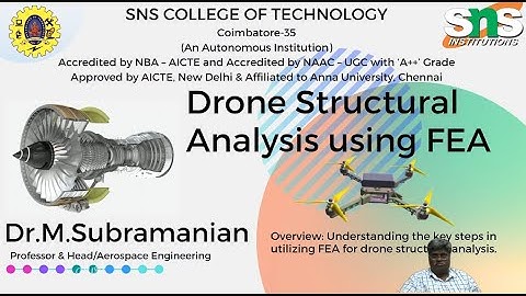 Drone structural analysis by Finite element analysis