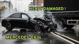 Crashed Mercedes E63s Rebuilt from Total Wreck to Showroom Shine!