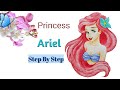 Drawing Disney Princess Ariel / how to draw princess Ariel/step by step #shree_drawing_seminary