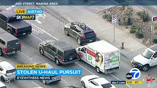 FULL CHASE: Police chase stolen UHaul truck in Orange County