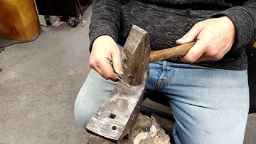 Making Jewelry and Mokume Gane time lapse of forging 18k gold and sterling Silver