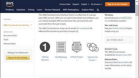 AWS CLI installation on Windows