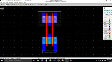 Simulation of NOR GATE using Microwind Software