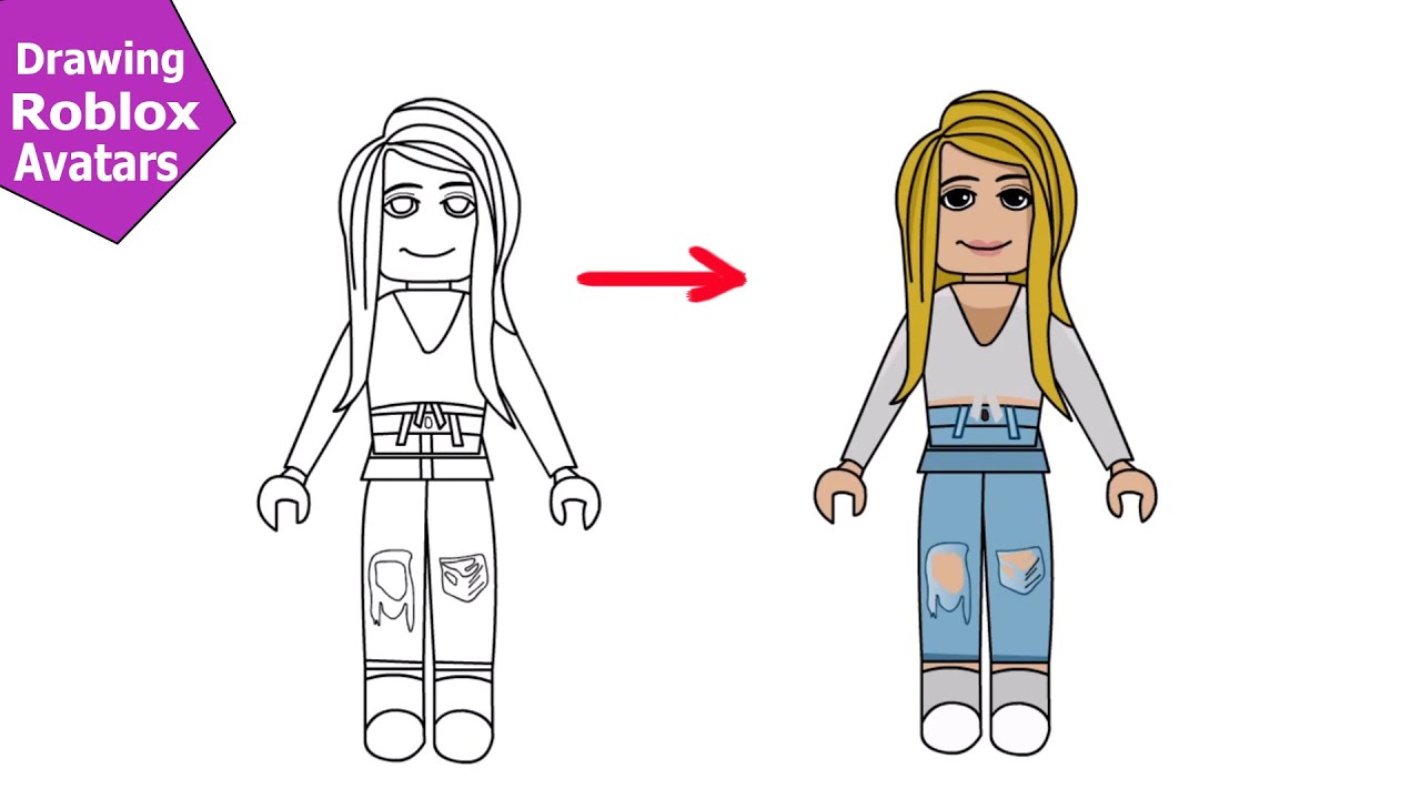 Roblox Avatar Drawing Easy - Drawing Your Avatar For Free! | Bocamawasuag
