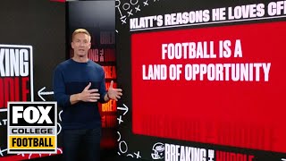 Joel Klatt shares three reasons why he loves college football | Breaking The Huddle | CFB ON FOX