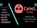 Cewl tutorial  how to create custom wordlist  custom word using cewl  how to use cewl