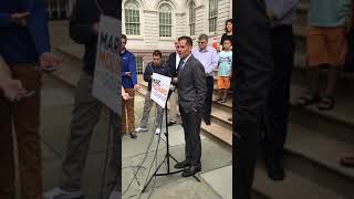 ‪AMERICA IS GREAT press conference Gubernatorial Candidate MARC MOLINARO at NY City Hall 8/20/18‬