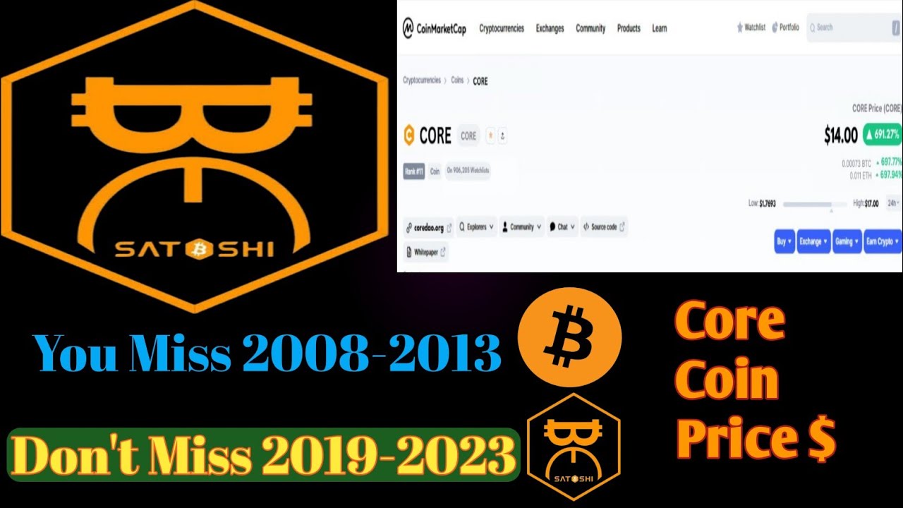Satoshi Core Coin New Price $ | Don't Miss 2023 | Core Coin New Update
