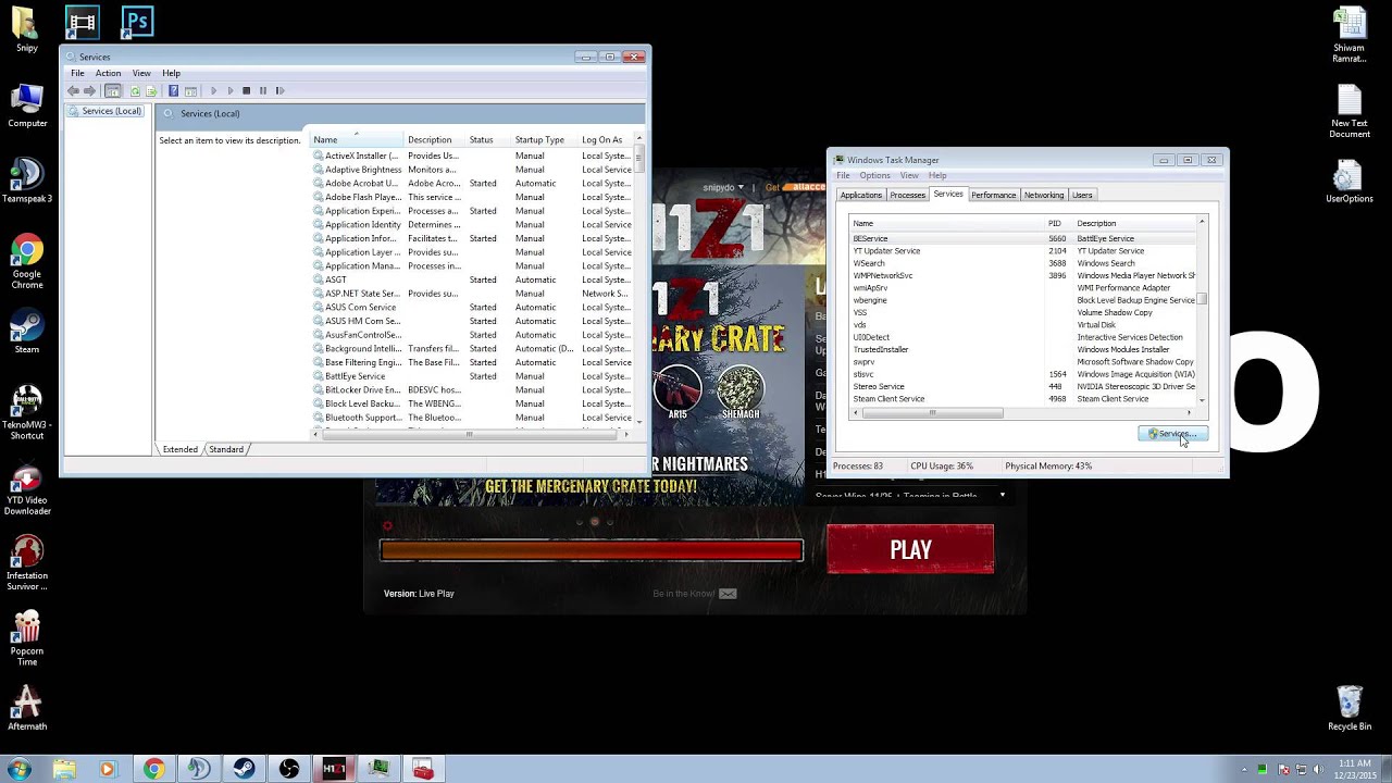 How To Fix H1z1 Battleye Service Youtube