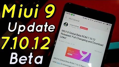 Miui 9 Beta Update 7.10.12 Full Changelog