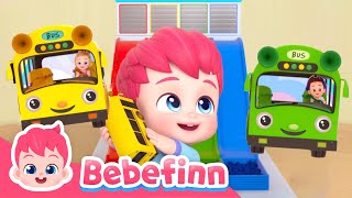 Where Are You, Color Buses? 🚌 Here I am! | Bebefinn Sing Along2 | Nursery Rhymes & Kids Songs