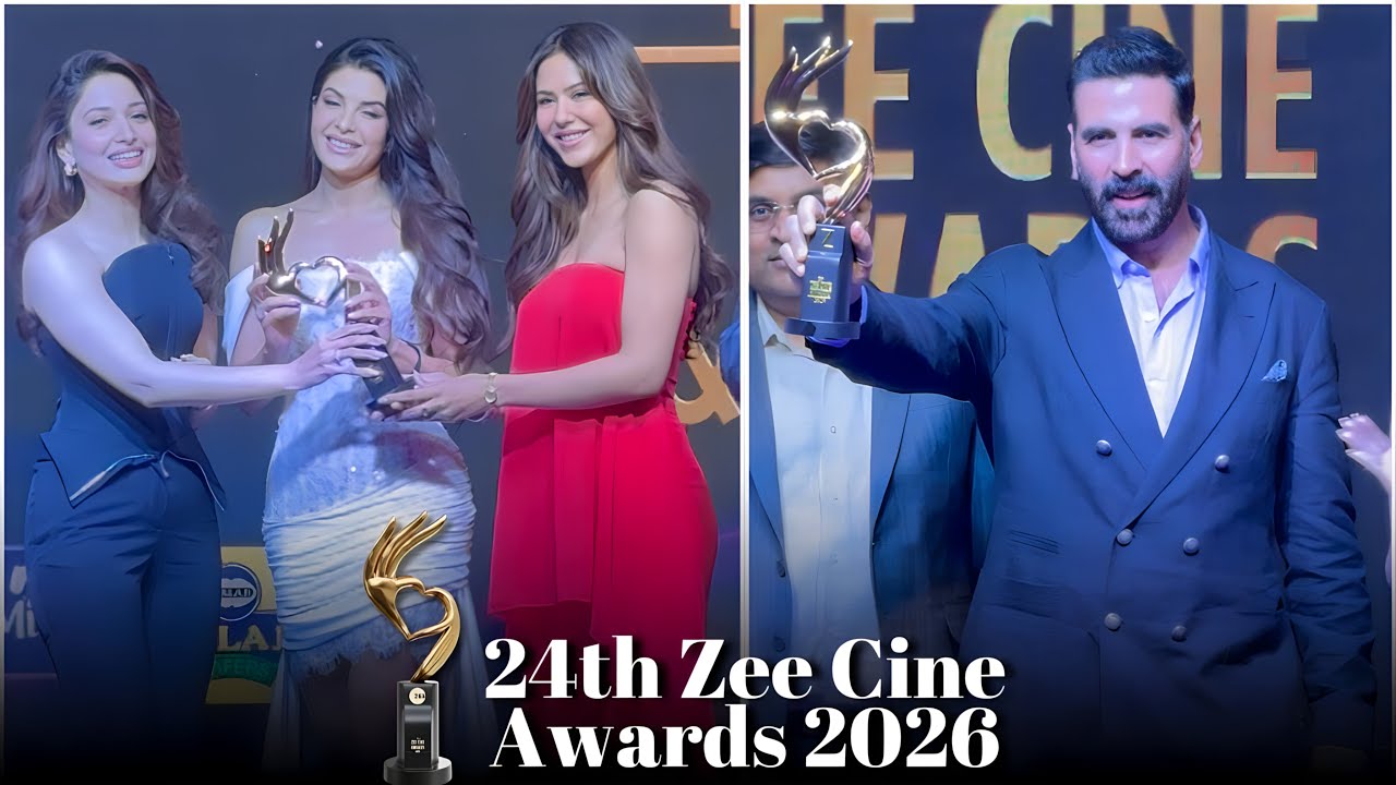 24th Zee Cine Awards 2026 | Tamannaah Bhatia, Jacqueline Fernandez, Sonam Bajwa, Akshay Kumar & More