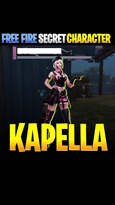 Free Fire kapella character ability | kapella character ability