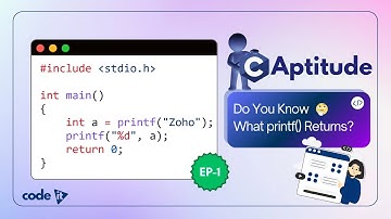 Zoho C Aptitude | Tricky printf() Return Value Explained | EP-1 | Code It Tamil