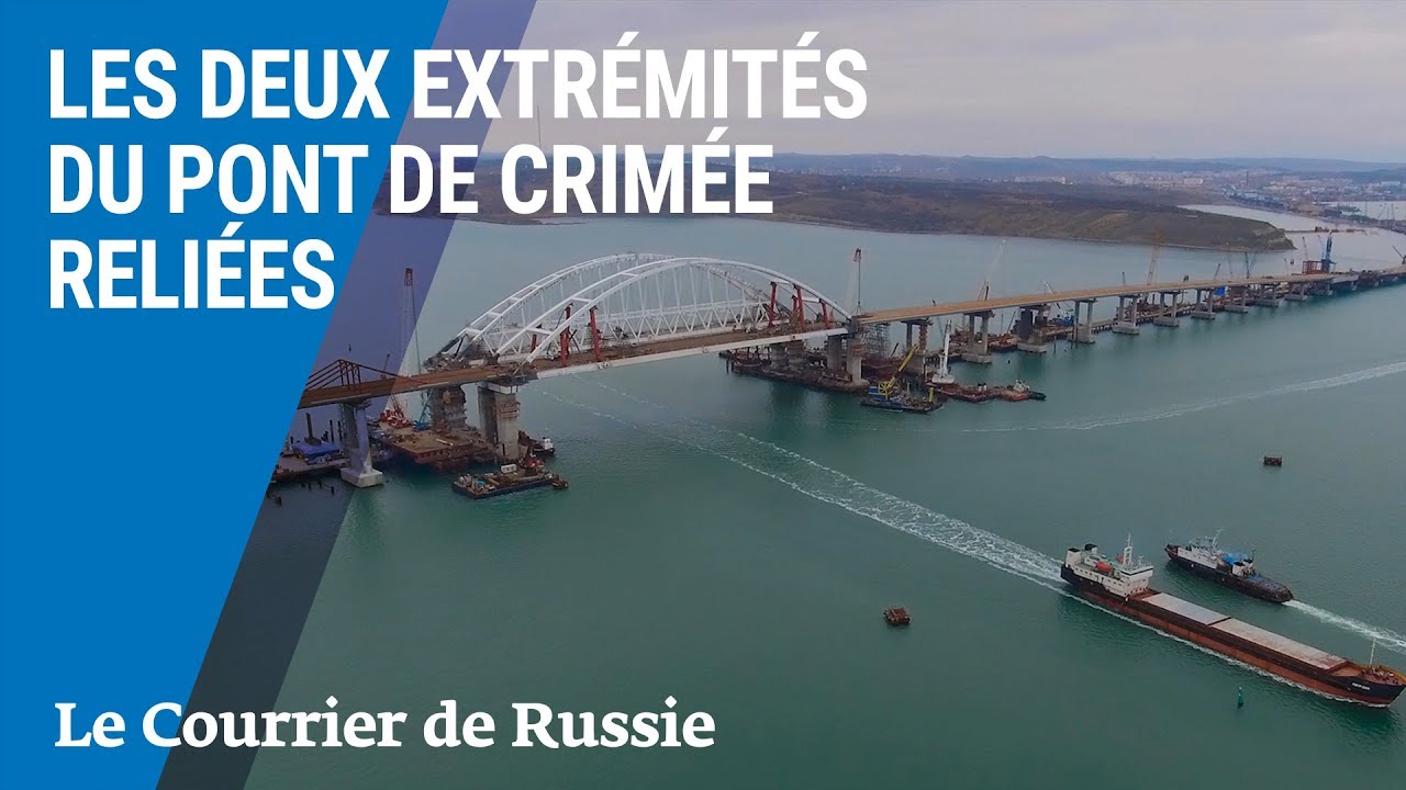 la crimee est reliee  la russie youtube