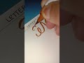 letter M calligraphy#shorts #shortsfeed#handwriting #learning#alphabet#calligraphy#viralshorts#reels