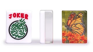 American Mahjong Set of 166 Tiles - "Papillon" screenshot 1