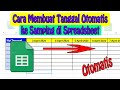 Cara Membuat Tanggal Otomatis ke Samping di Spreadsheet / Google Sheet