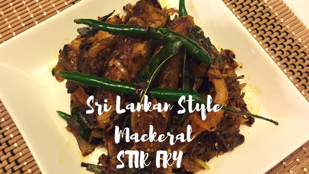 බැදලා සැමන් තෙලට Sri Lankan Style Mackeral Stir FryTin Fish Recipes