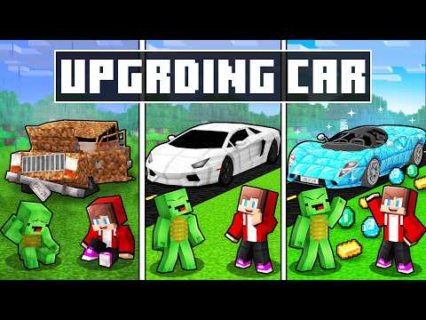 JJ and Mikey UPGRADE CAR in Minecraft - Maizen