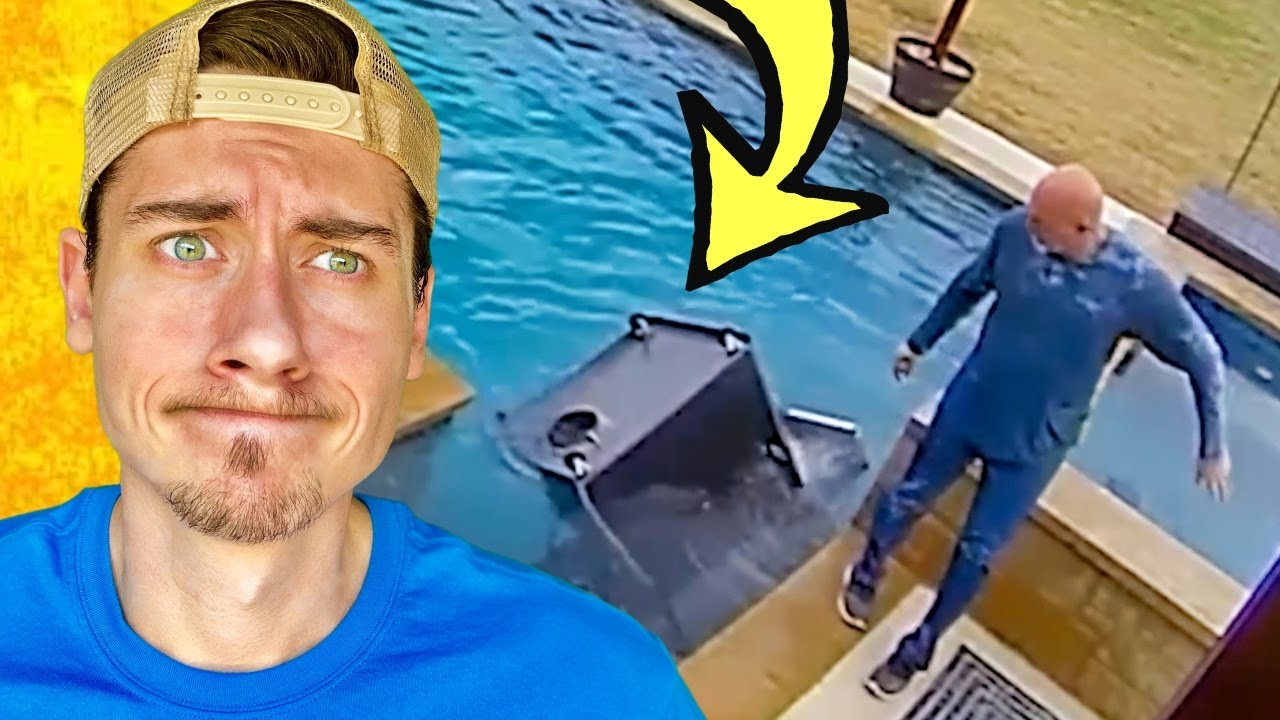 Guy Falls into Pool with Grill: Fail of the Week