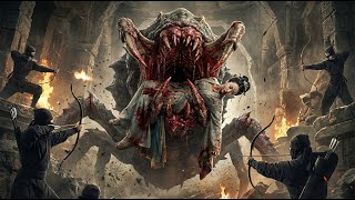 Thriller Action Movie: Horror monster hunts women, humanity revolts with blood sacrifice!
