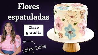 Clase en vivo - Flores espatuladas con ganache de chocolate