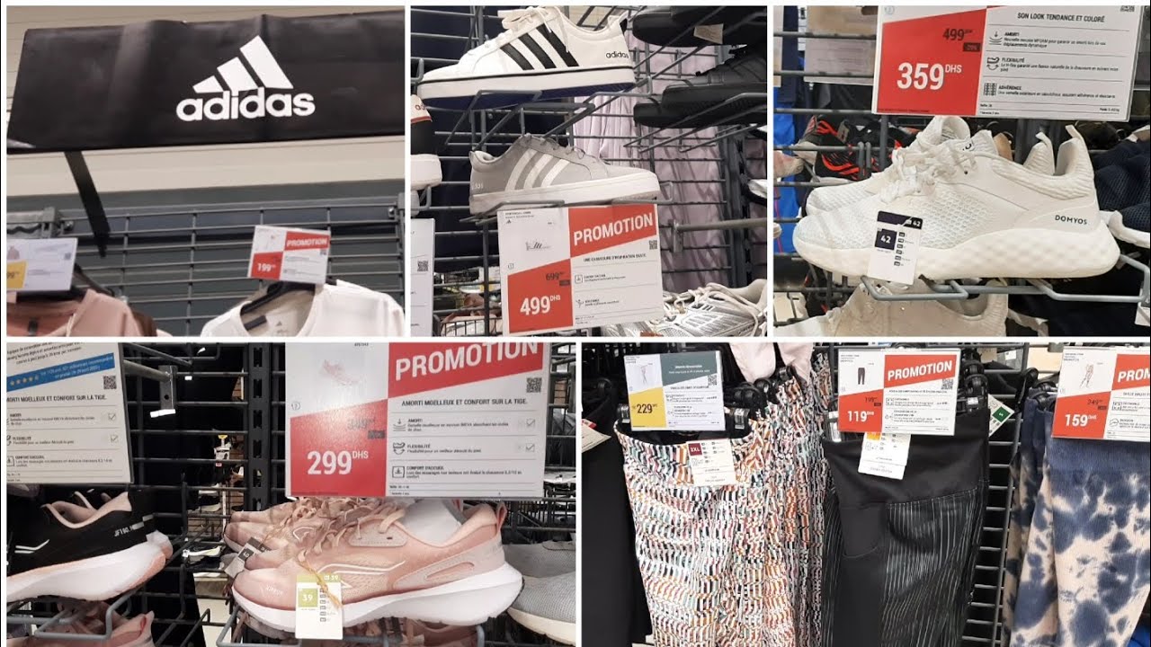 Decathlon Les promos 😃- 30%sur les chaussures Adidas تخفيضات 