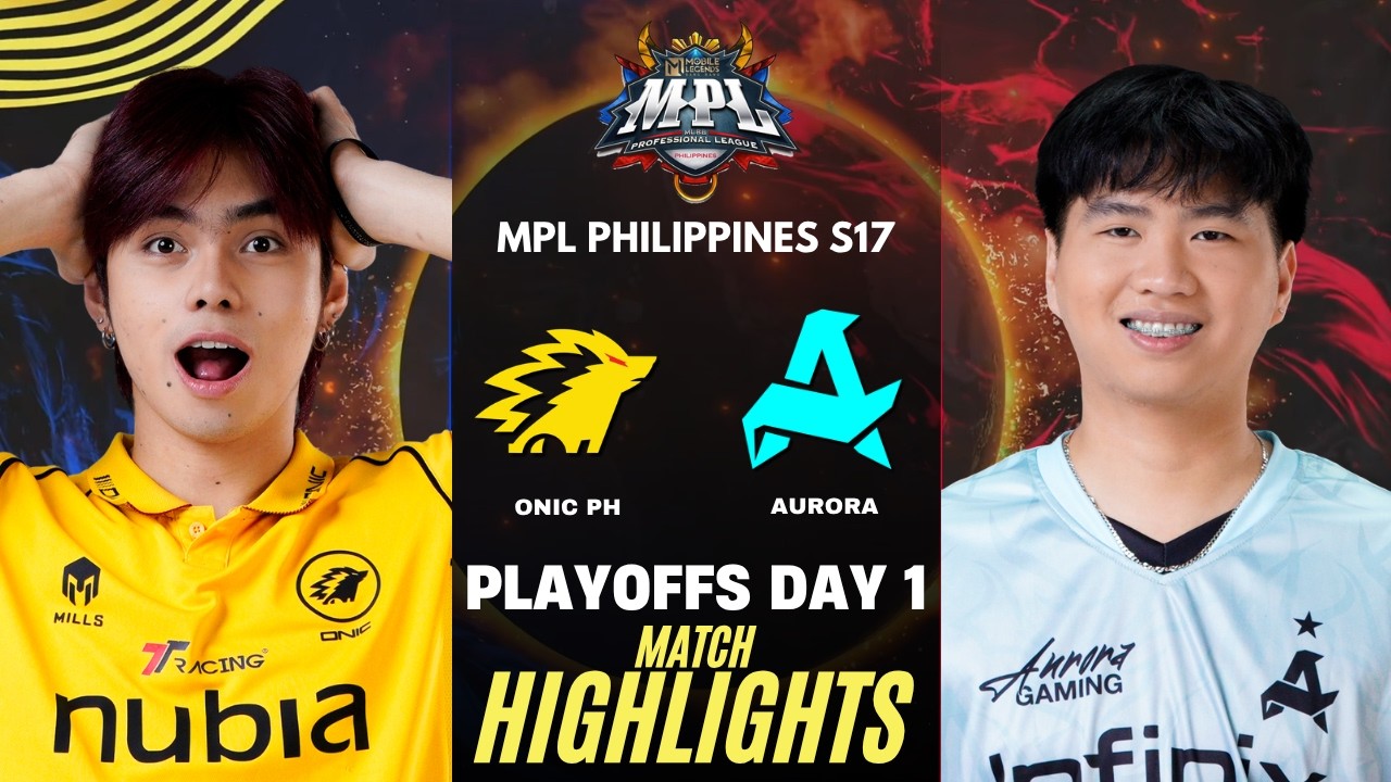 [HIGHLIGHTS] ONIC PH vs AURORA MPL PH S17 PLAYOFFS | ONIC vs RORA - YouTube