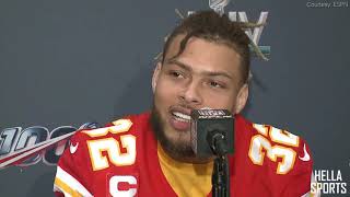 Kansas City Chiefs Tyrann 'The Honey Badger' Mathieu talks Patrick Mahomes and Super Bowl in Miami