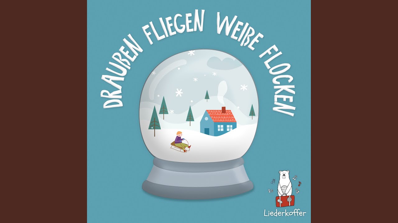 Draußen fliegen weiße Flocken