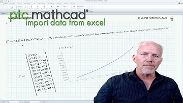 PTC MathCAD - Import Data from Excel