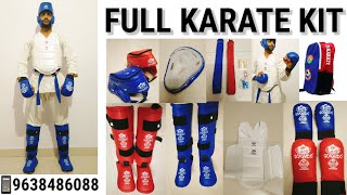 Full Karate Kit Arawaza, Gokaido, Hanna, And Adidas Kit Gloves, Head, Chest, Shin Guard And More