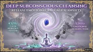 Deep Subconscious Cleansing | 432Hz Shamanic Drums to Release Emotional Baggage &amp; Anxiety