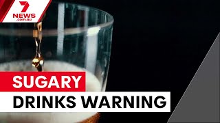 Sugary drinks linked to liver cancer risk | 7NEWS screenshot 1