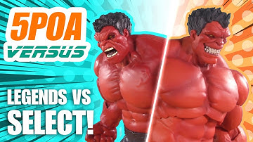 BEST RED HULK! Hasbro Marvel Legends Deluxe vs Diamond Select Action Figure Review