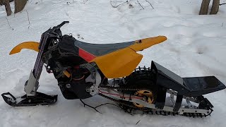 Rc SNOW BIKE BUILD,  INSANE.