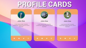 HTML & CSS Profile Cards with Glassmorphism - Beginner Tutorial